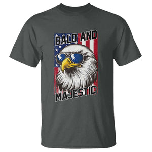 Bald and Majestic T Shirt Patriotic Bald Eagle 4th Of July