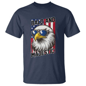 Bald and Majestic T Shirt Patriotic Bald Eagle 4th Of July