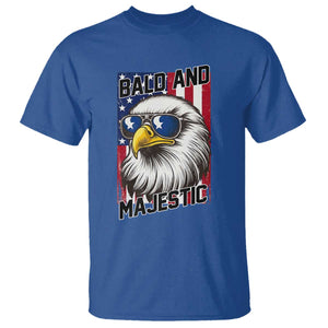 Bald and Majestic T Shirt Patriotic Bald Eagle 4th Of July