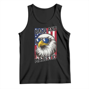 Bald and Majestic Tank Top Patriotic Bald Eagle 4th Of July