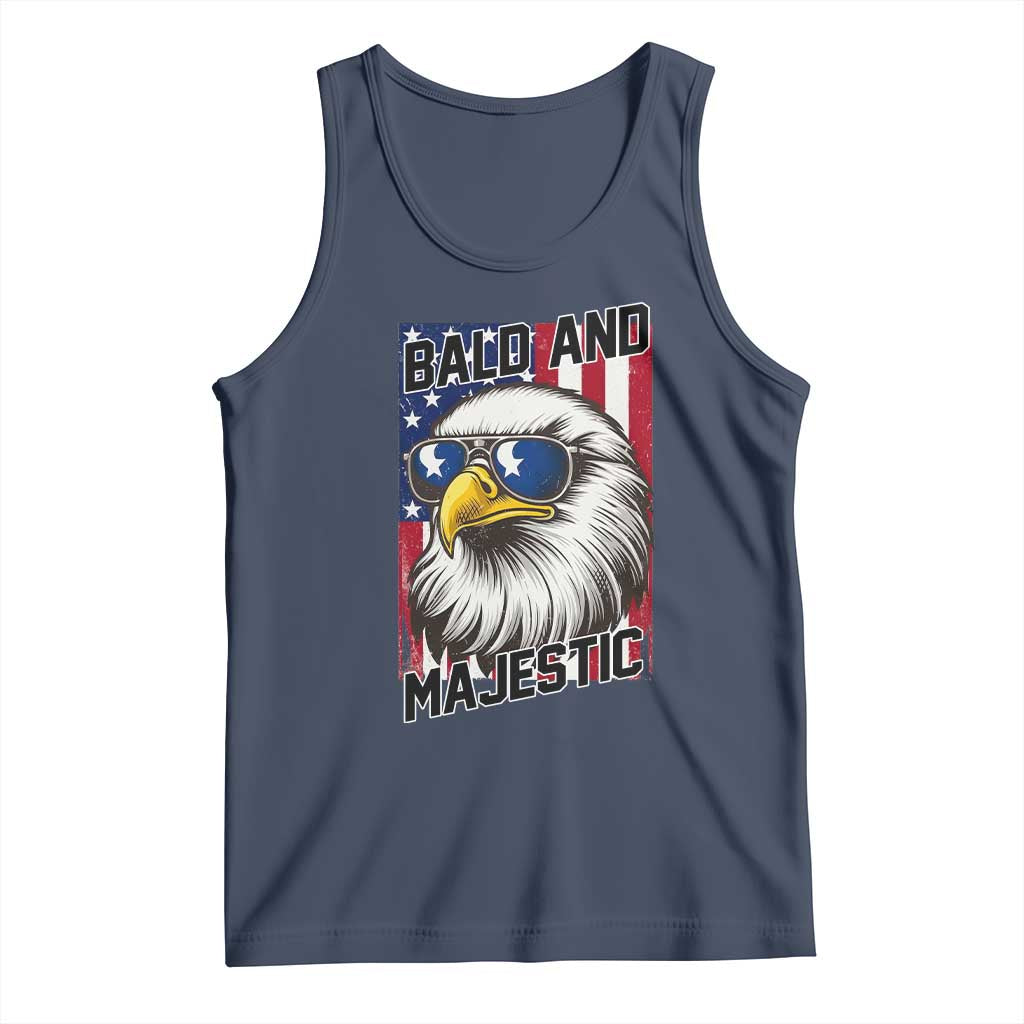 Bald and Majestic Tank Top Patriotic Bald Eagle 4th Of July