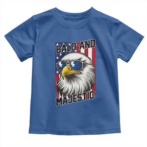 Bald and Majestic Toddler T Shirt Patriotic Bald Eagle 4th Of July