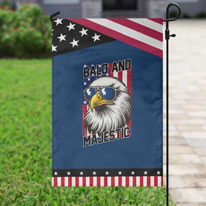 Bald and Majestic Patriotic Garden Flag Bald Eagle 4th Of July