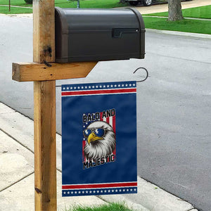 Bald and Majestic Patriotic Garden Flag Bald Eagle 4th Of July
