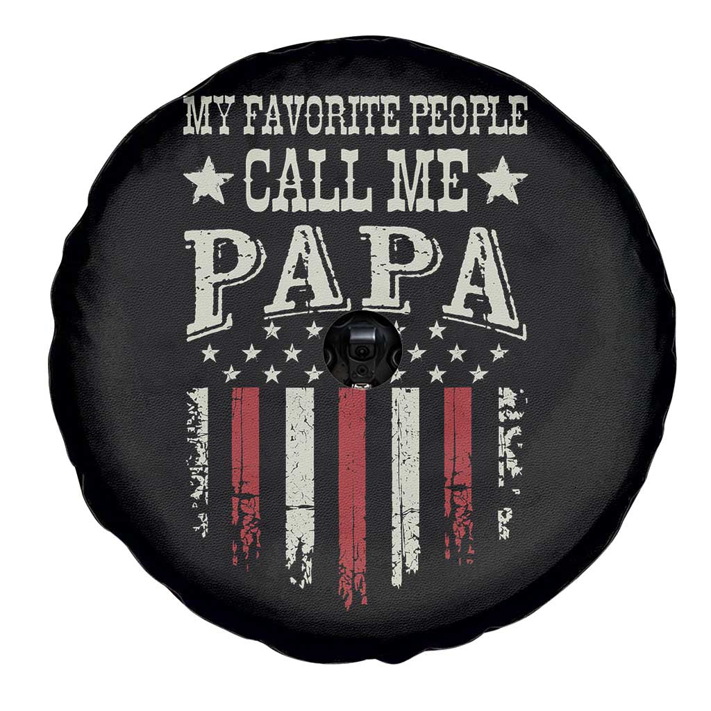 My Favorite People Call Me Papa Spare Tire Cover Funny Dad Fathers Day 4th Of July