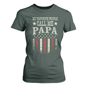 My Favorite People Call Me Papa T Shirt For Women Funny Dad Fathers Day 4th Of July