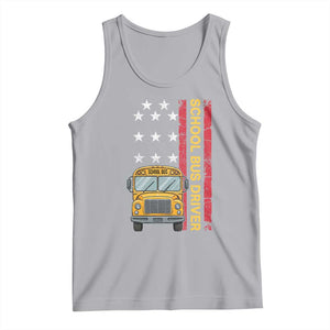 Patriotic School Bus Driver USA American Flag Tank Top