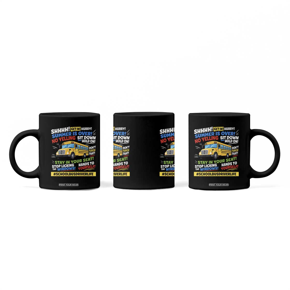 Funny School Bus Driver Life Coffee Mug Back to School Teacher Kids