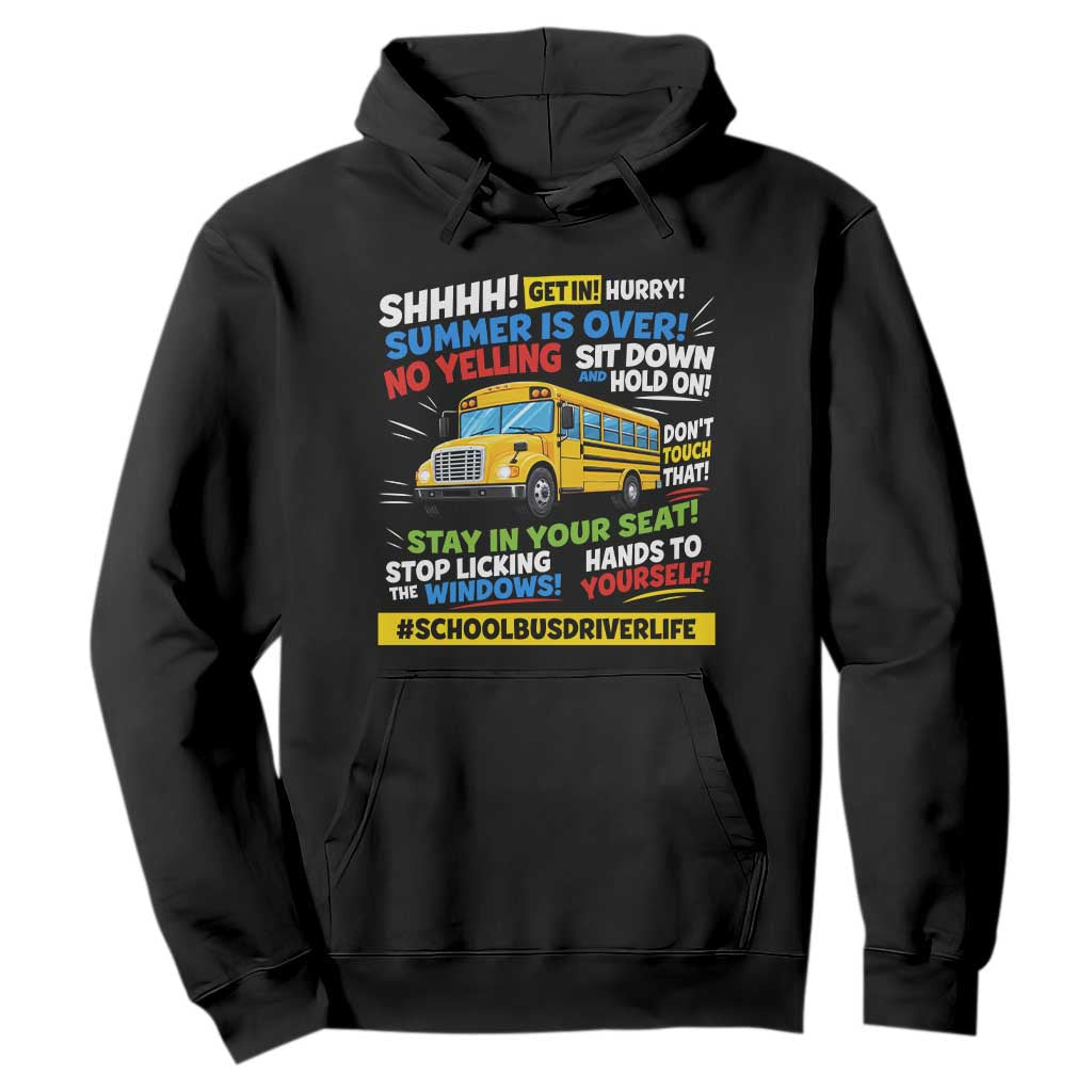 Funny School Bus Driver Life Hoodie Back to School Teacher Kids