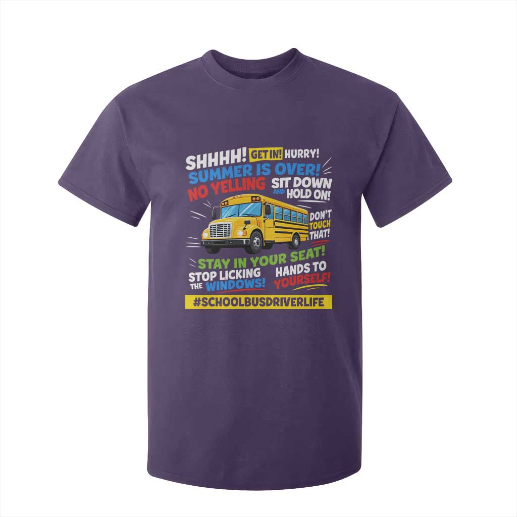 Funny School Bus Driver Life T Shirt For Kid Back to School Teacher Kids