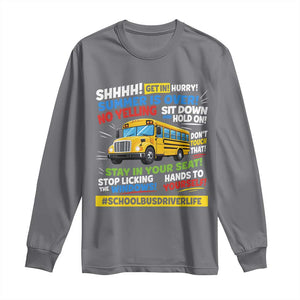 Funny School Bus Driver Life Long Sleeve Shirt Back to School Teacher Kids