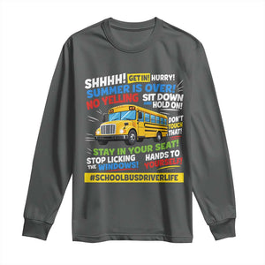 Funny School Bus Driver Life Long Sleeve Shirt Back to School Teacher Kids