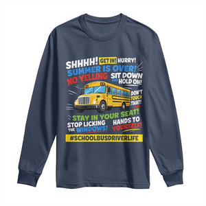 Funny School Bus Driver Life Long Sleeve Shirt Back to School Teacher Kids