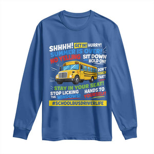 Funny School Bus Driver Life Long Sleeve Shirt Back to School Teacher Kids