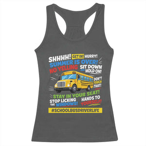 Funny School Bus Driver Life Racerback Tank Top Back to School Teacher Kids