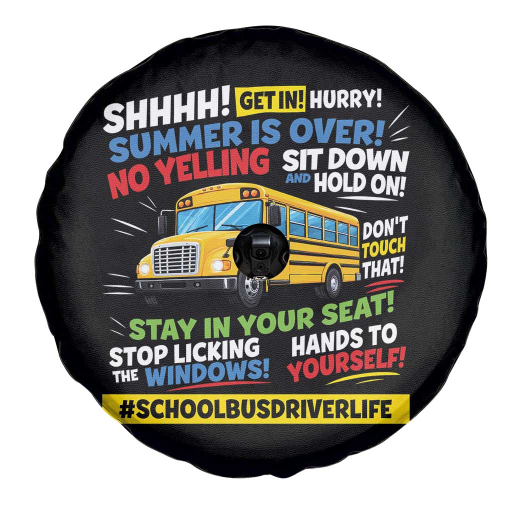 Funny School Bus Driver Life Spare Tire Cover Back to School Teacher Kids