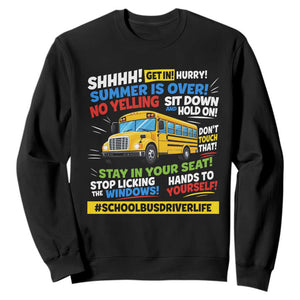 Funny School Bus Driver Life Sweatshirt Back to School Teacher Kids