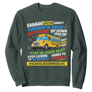 Funny School Bus Driver Life Sweatshirt Back to School Teacher Kids