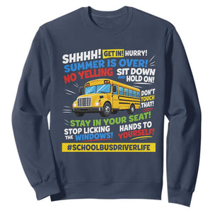 Funny School Bus Driver Life Sweatshirt Back to School Teacher Kids