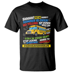 Funny School Bus Driver Life T Shirt Back to School Teacher Kids