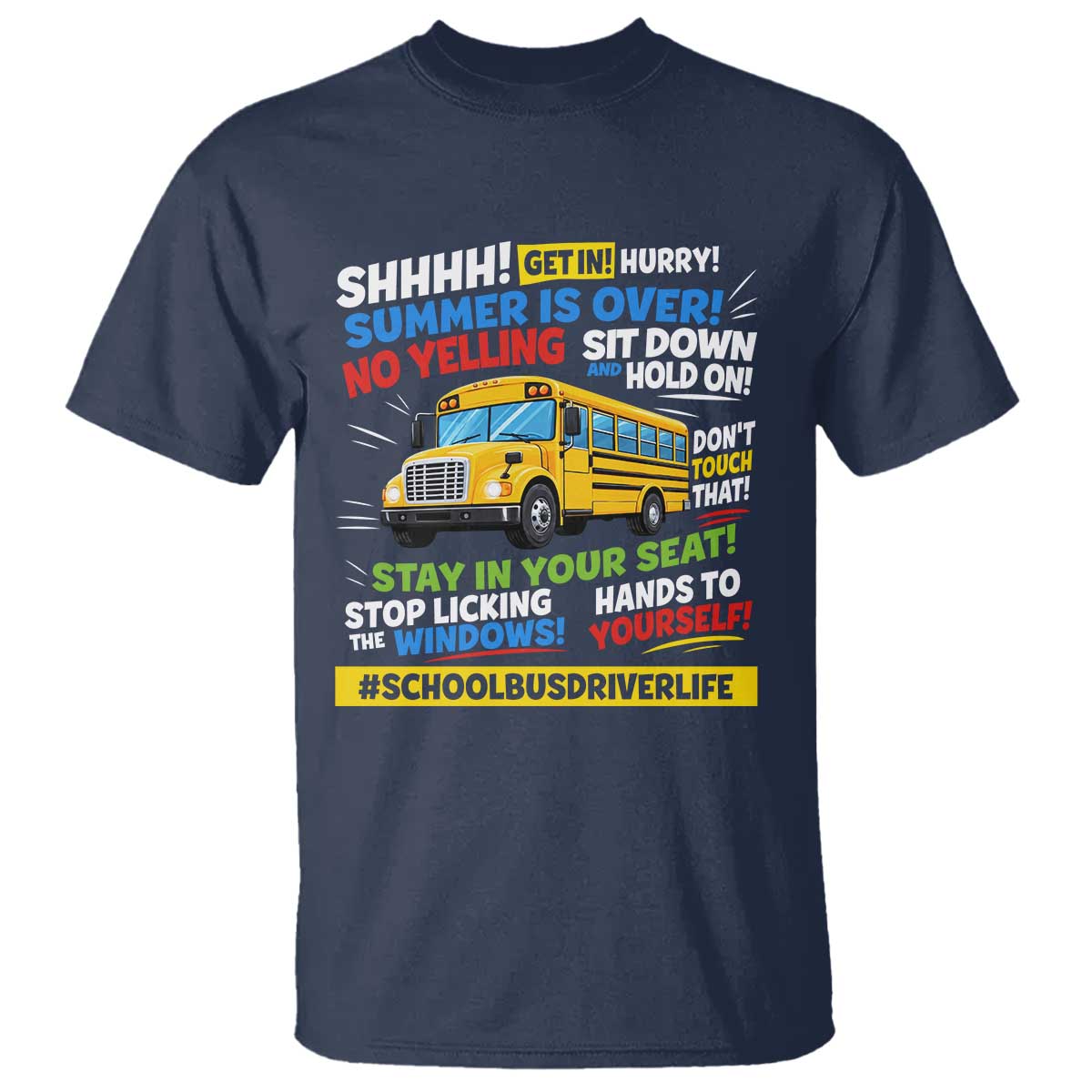 Funny School Bus Driver Life T Shirt Back to School Teacher Kids