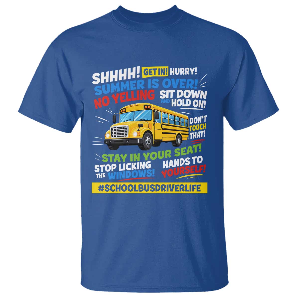 Funny School Bus Driver Life T Shirt Back to School Teacher Kids