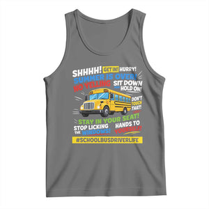 Funny School Bus Driver Life Tank Top Back to School Teacher Kids