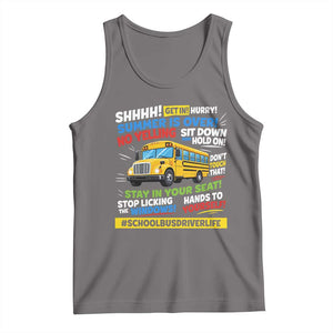 Funny School Bus Driver Life Tank Top Back to School Teacher Kids