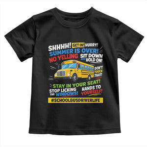 Funny School Bus Driver Life Toddler T Shirt Back to School Teacher Kids