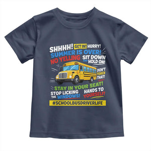 Funny School Bus Driver Life Toddler T Shirt Back to School Teacher Kids