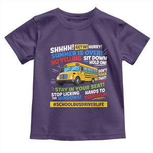 Funny School Bus Driver Life Toddler T Shirt Back to School Teacher Kids