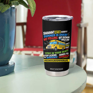 Funny School Bus Driver Life Tumbler Cup Back to School Teacher Kids