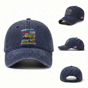 Funny School Bus Driver Life Washed Cotton Baseball Cap Back to School Teacher Kids
