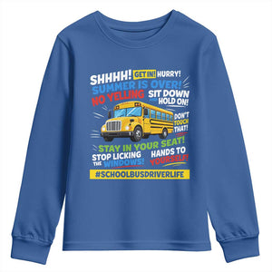 Funny School Bus Driver Life Youth Sweatshirt Back to School Teacher Kids