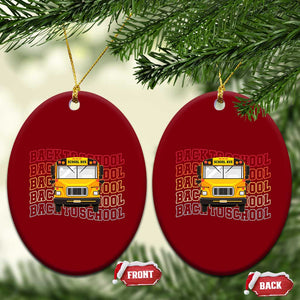 School Bus Driver Life Back to School Teacher Kids Ceramic Ornament