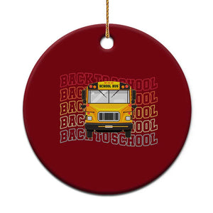 School Bus Driver Life Back to School Teacher Kids Ceramic Ornament