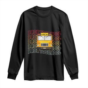 School Bus Driver Life Back to School Teacher Kids Long Sleeve Shirt