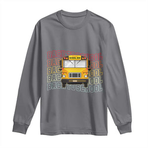 School Bus Driver Life Back to School Teacher Kids Long Sleeve Shirt