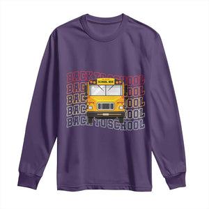 School Bus Driver Life Back to School Teacher Kids Long Sleeve Shirt
