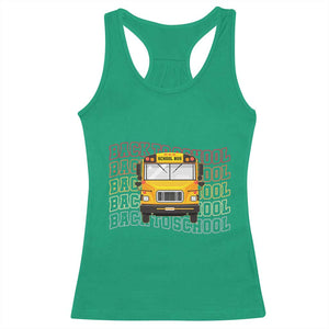 School Bus Driver Life Back to School Teacher Kids Racerback Tank Top
