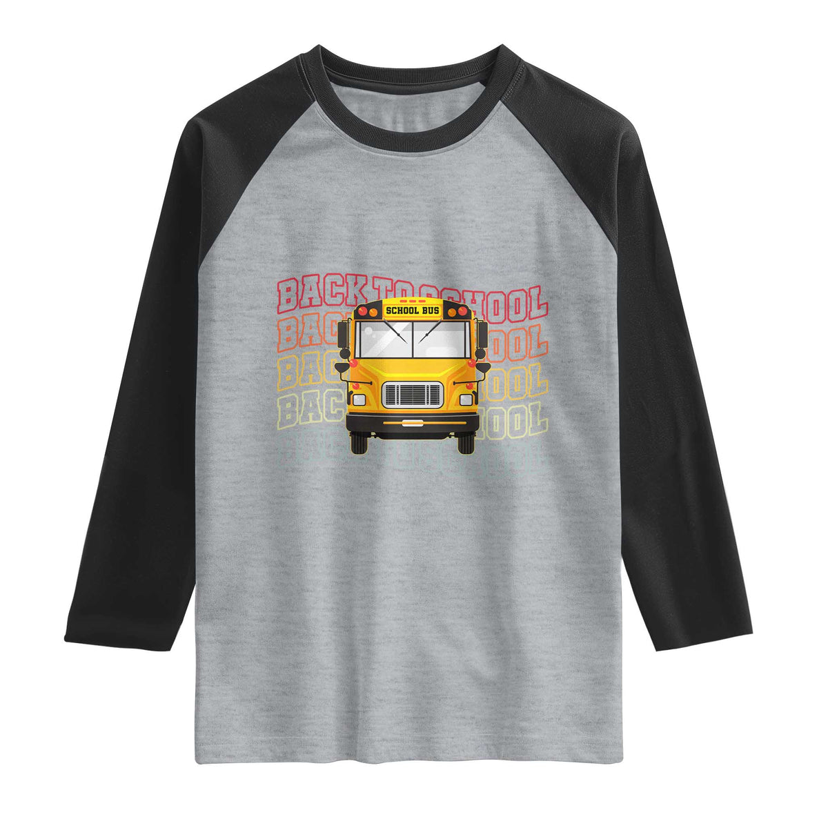 School Bus Driver Life Back to School Teacher Kids Raglan Shirt