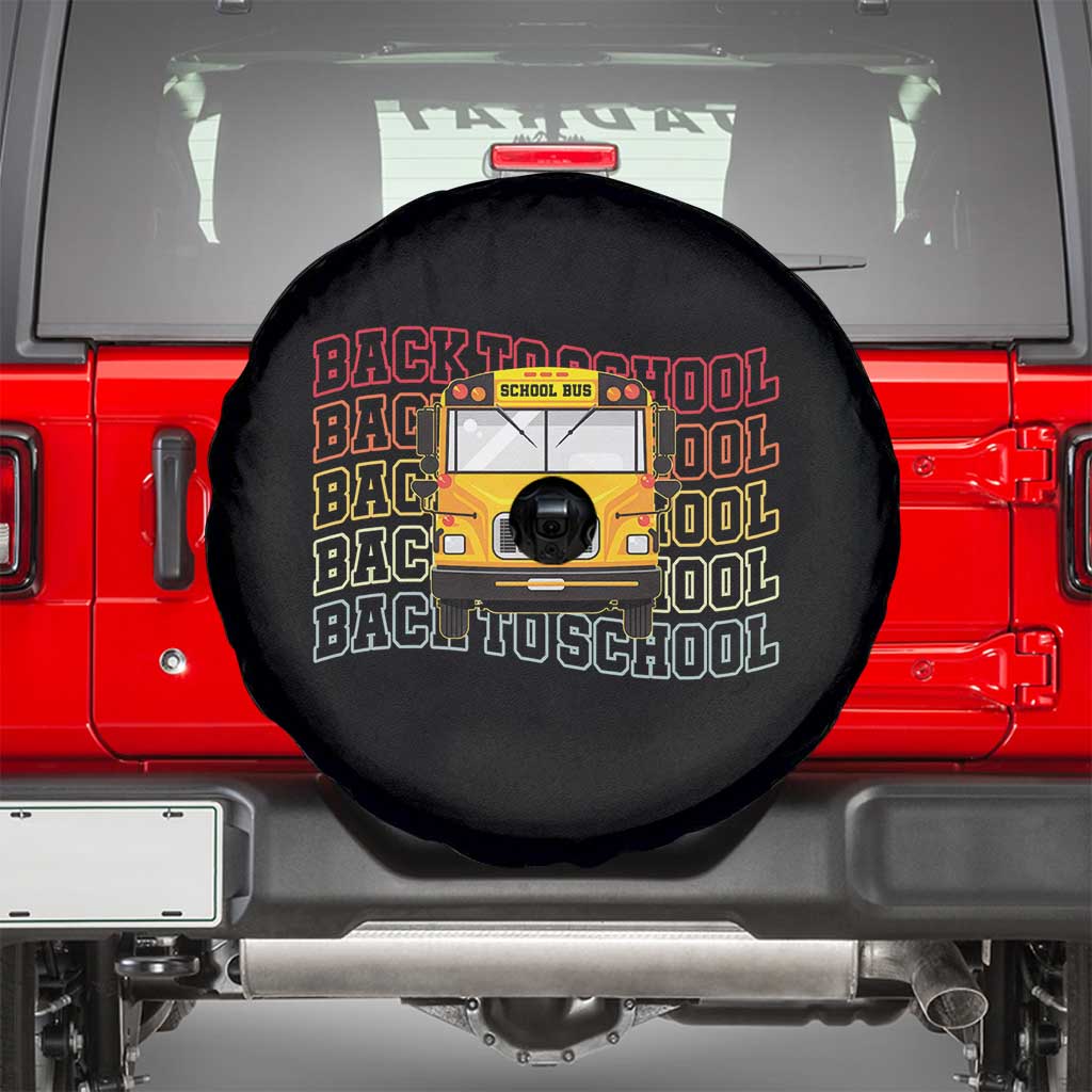 School Bus Driver Life Back to School Teacher Kids Spare Tire Cover