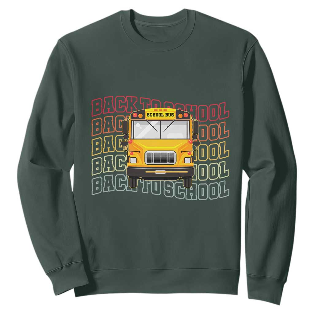 School Bus Driver Life Back to School Teacher Kids Sweatshirt