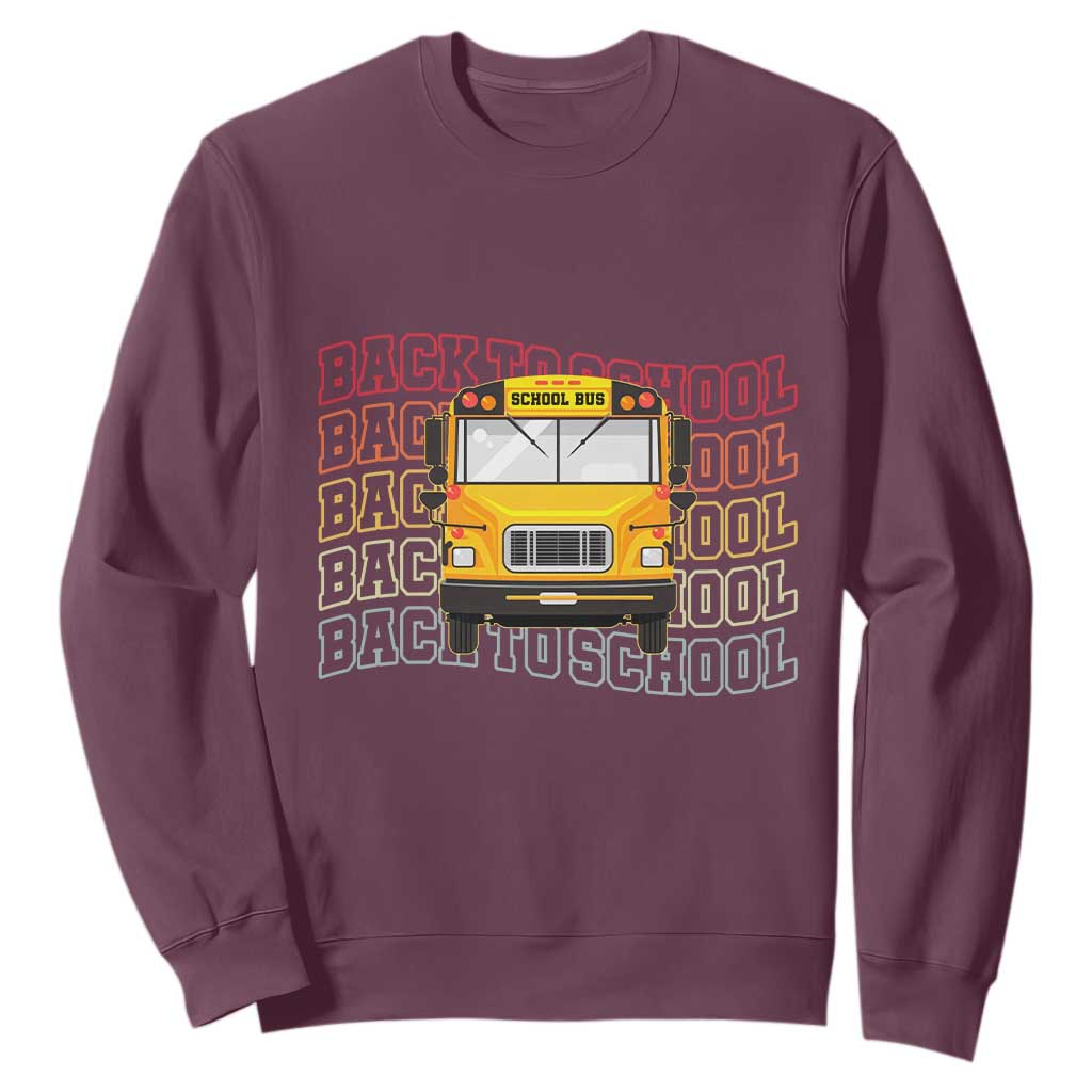 School Bus Driver Life Back to School Teacher Kids Sweatshirt