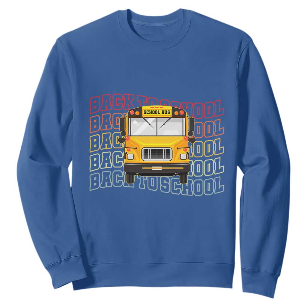 School Bus Driver Life Back to School Teacher Kids Sweatshirt