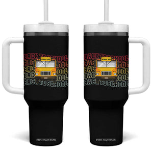 School Bus Driver Life Back to School Teacher Kids Tumbler With Handle