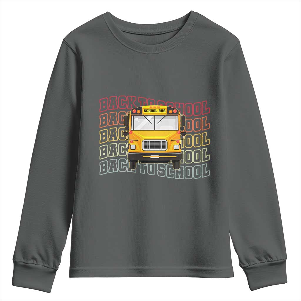 School Bus Driver Life Back to School Teacher Kids Youth Sweatshirt