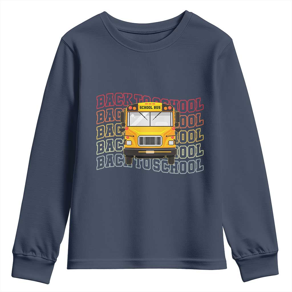 School Bus Driver Life Back to School Teacher Kids Youth Sweatshirt