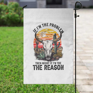 Cow Bull Skull Garden Flag If Problem Vintage Then You Might Be Reason TS14 Print Your Wear
