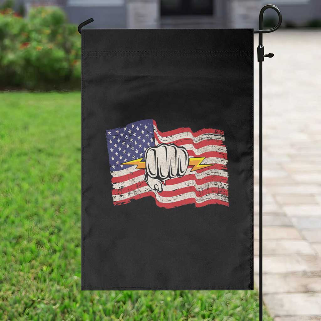 Electrician American Flag Garden Flag Patriotic Electrical Worker TS14 Print Your Wear